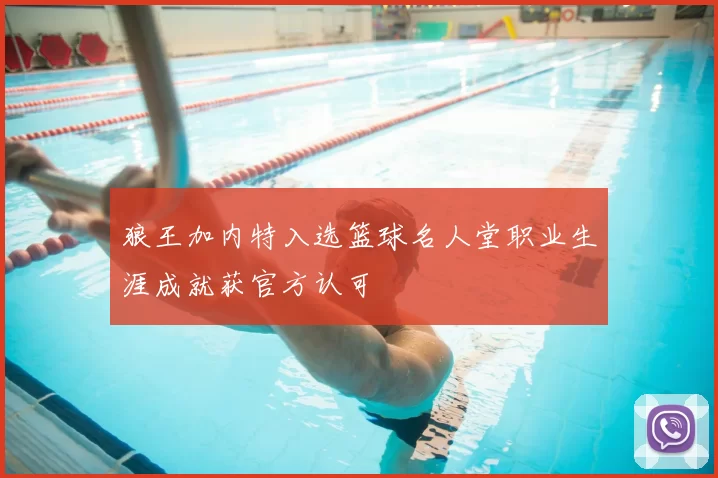 狼王加内特入选篮球名人堂职业生涯成就获官方认可