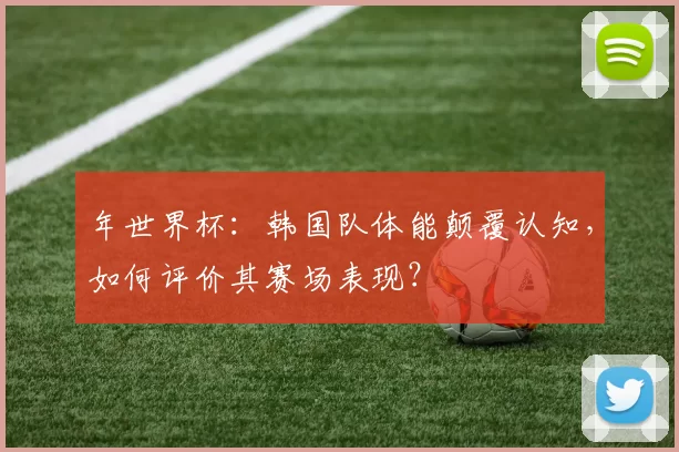 年世界杯：韩国队体能颠覆认知，如何评价其赛场表现？
